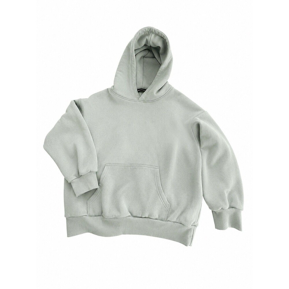 EFAN Women’s S Sage Green Oversized Fleece Hoodie Sweatshirt Relaxed Pullover